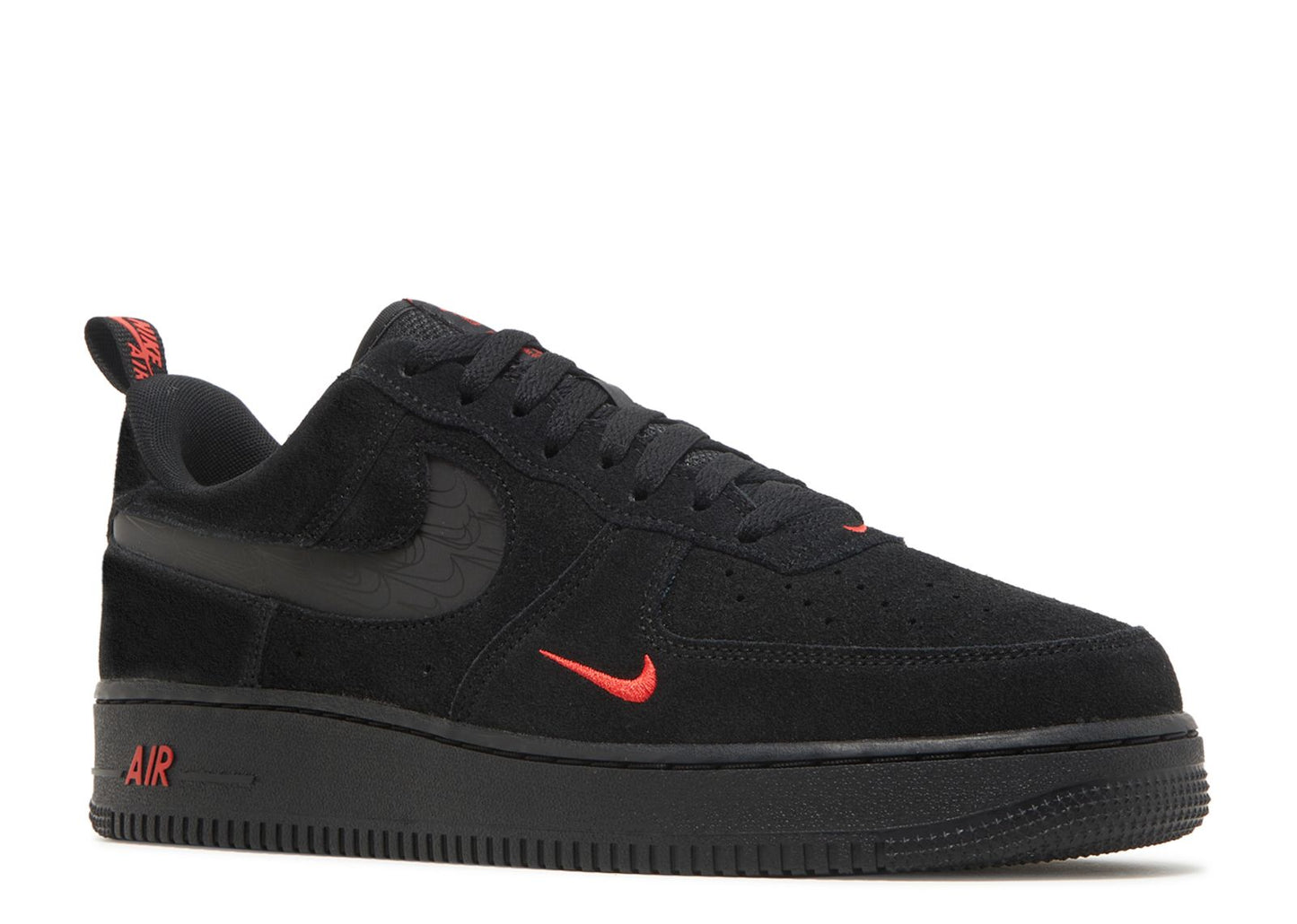 Air Force 1 Low - Multi-Swoosh Black Crimson