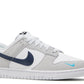 Dunk Low - White Grey Navy Aqua Mini Swoosh