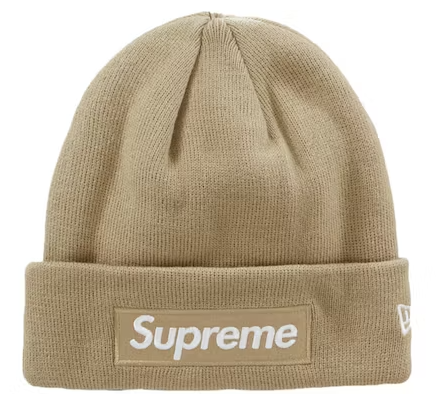 Supreme New Era Beanie - Dark Sand
